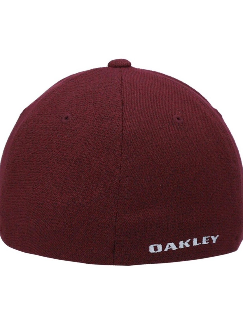 Oakley Metallic 3D Logo Flex Fit Fitted Hat Yupoong Burgundy Red Men’s Size S/M - Picture 3 of 6